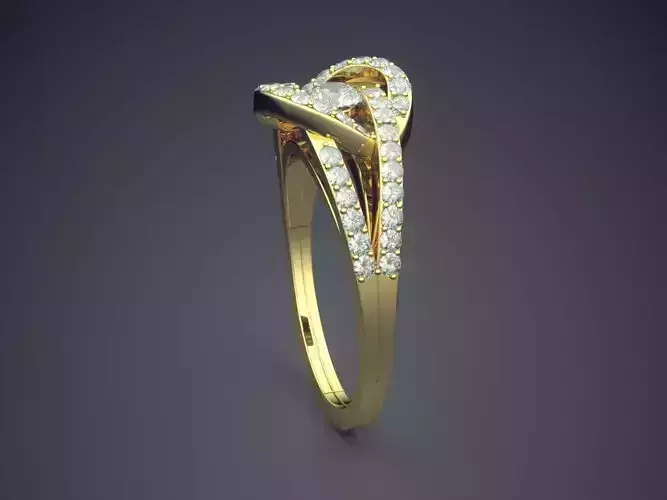 Luxury Ring With Complex Ornament Covered In Diamonds VJR68 1