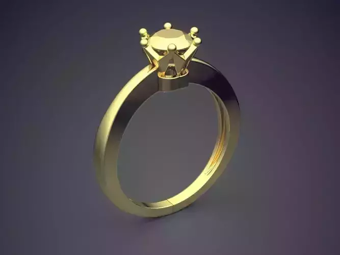 Engagement Ring VJR61 3D print model