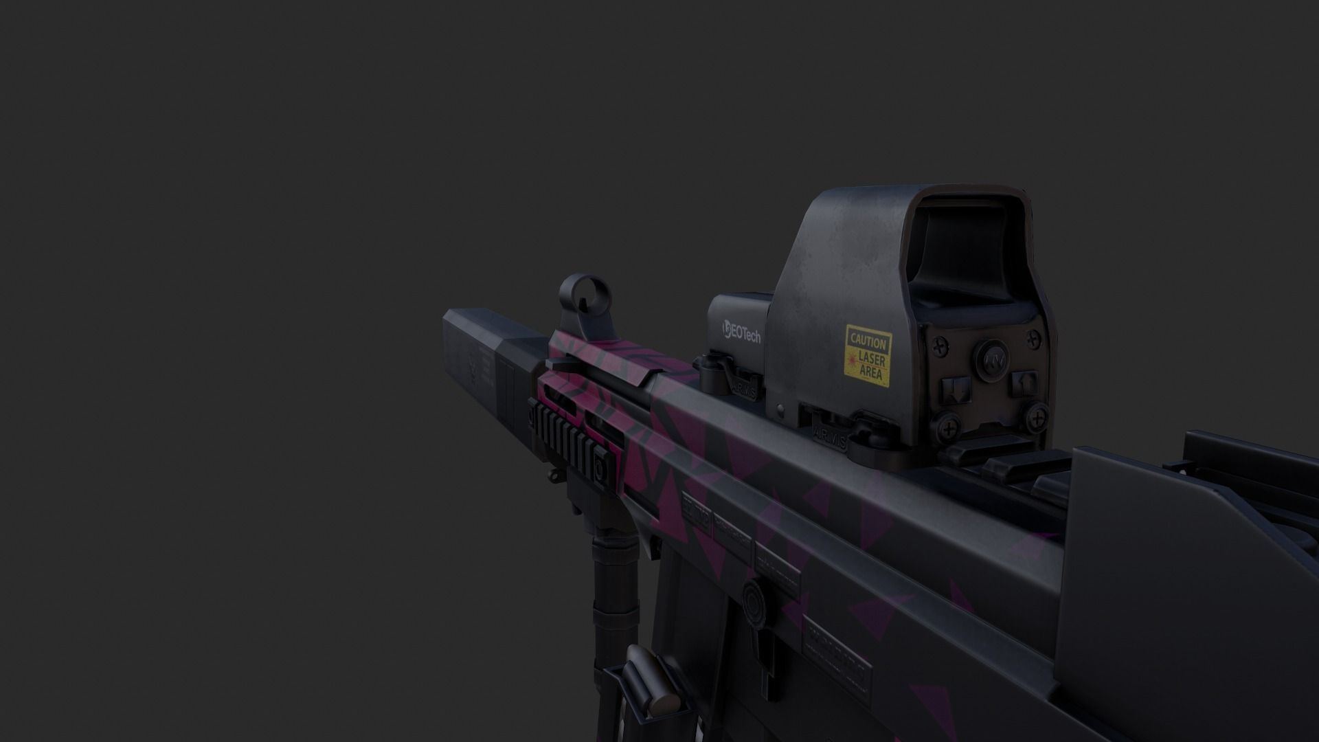 HK UMP Low-poly 3D model_2