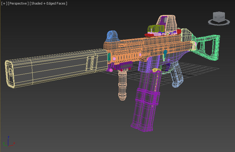 HK UMP Low-poly 3D model_6