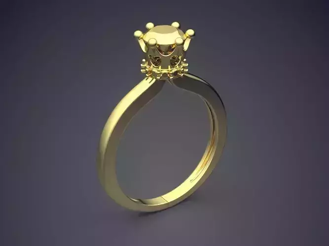 Engagement Ring VJR35-1 3D print model