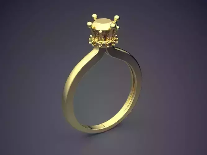 Engagement Ring VJR34-1 3D print model