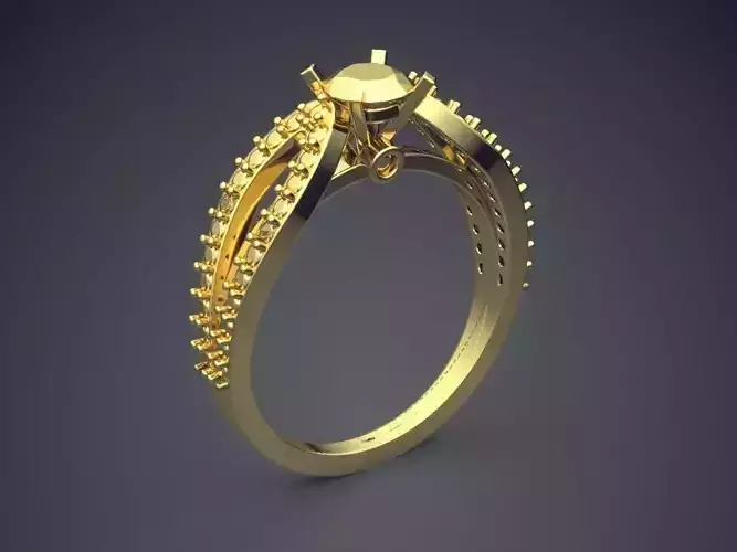 Engagement Ring VJR145 3D print model