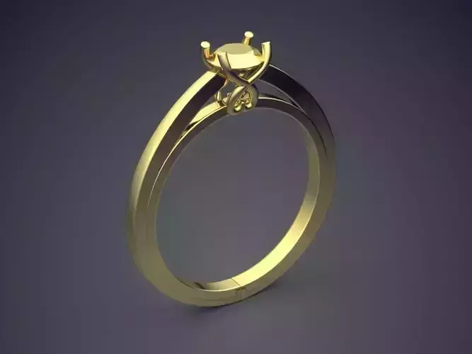 Thin Engagement Ring VJR121