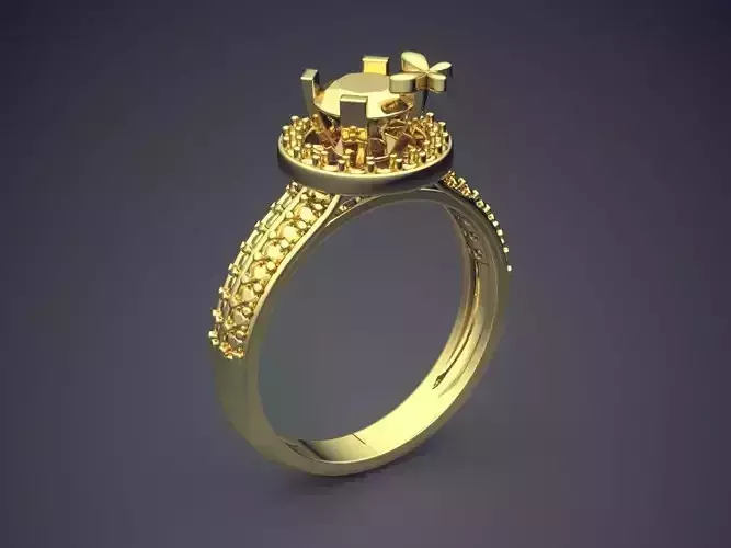 Detailed Ring VJR114 3D print model