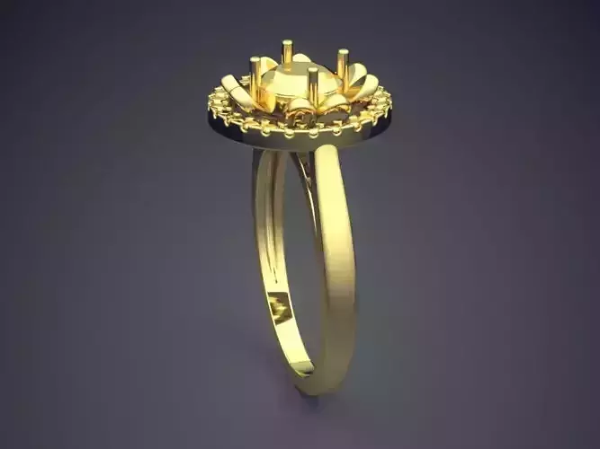 Ring engagement gold