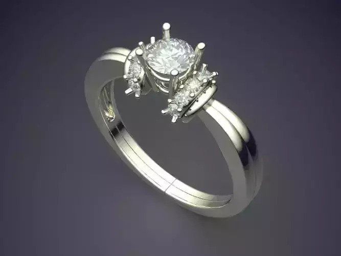 Ring With Diamonds R-2968