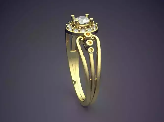 Ring With Diamonds R-2958