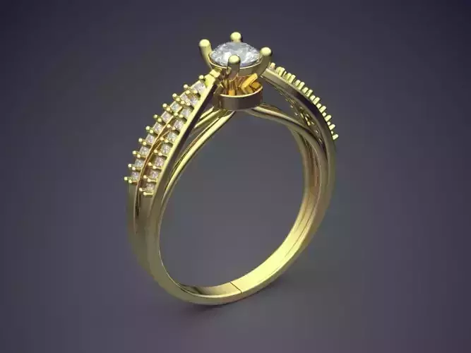 Ring With Diamonds R-2953