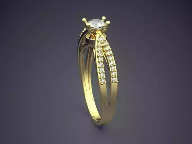 Ring With Diamonds R-2953