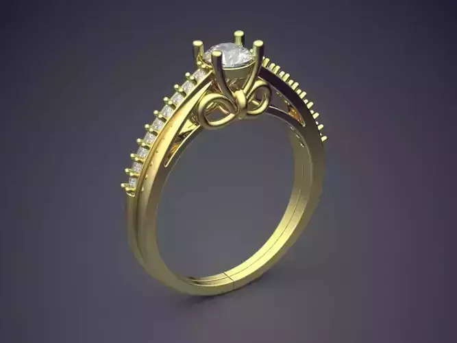 Ring With Diamonds R-2952
