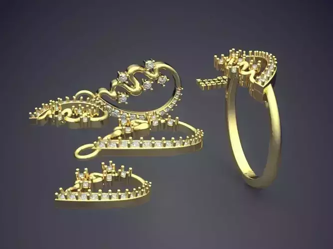 Ring And Earrings Combo PR 1866