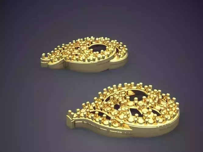 Earrings With Tiny Diamonds PE 31 2