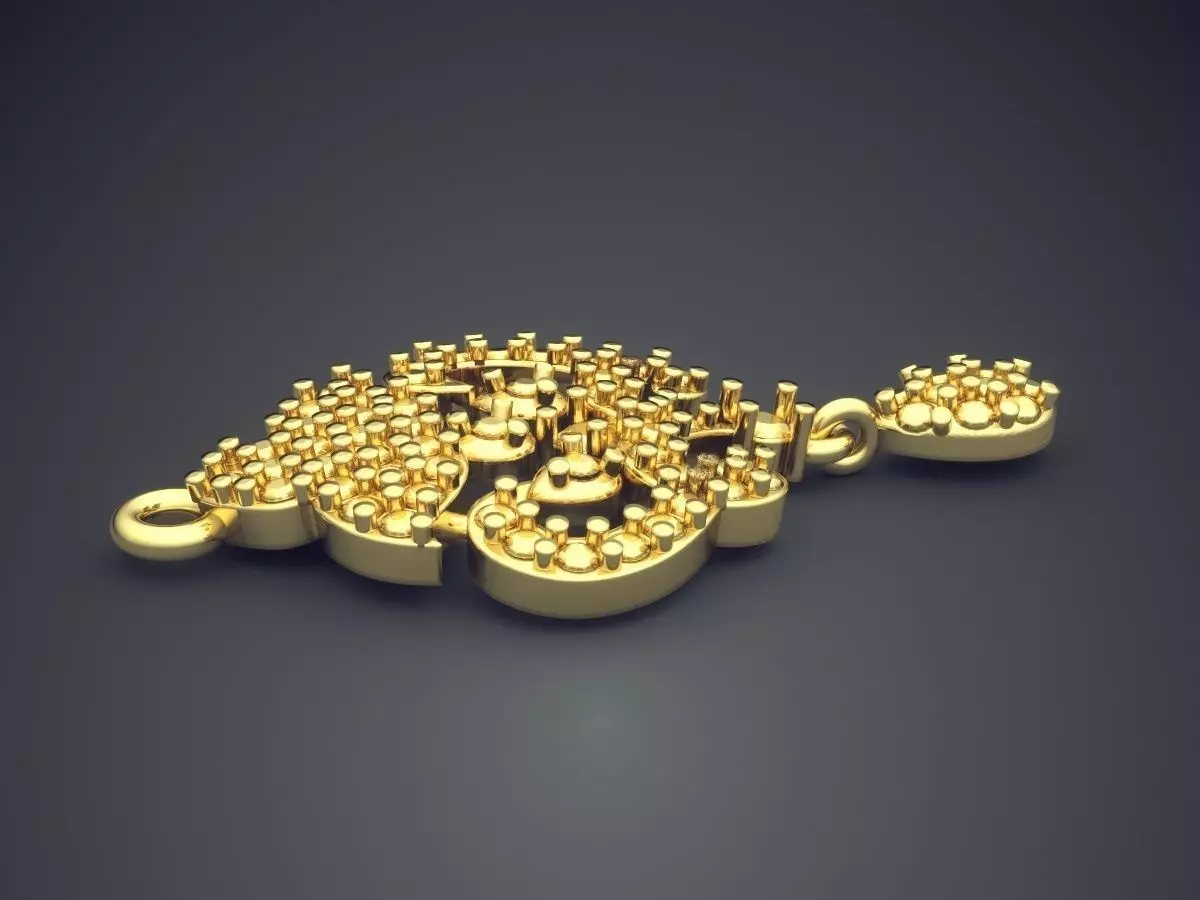 Pendant P25 3D print model_3