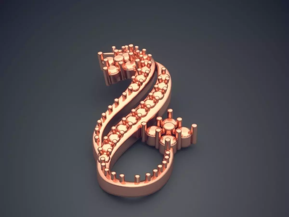 Pendant P16-1 3D print model_2