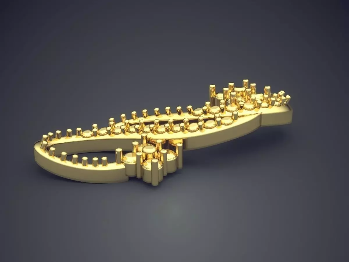 Pendant P16-1 3D print model_3