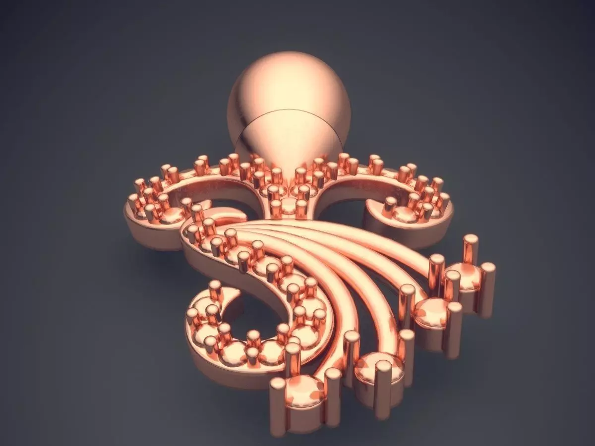 Pendant P14 3D print model_2