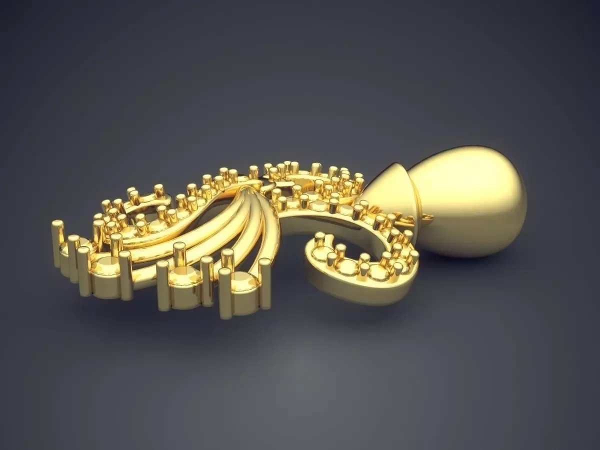 Pendant P14 3D print model_3