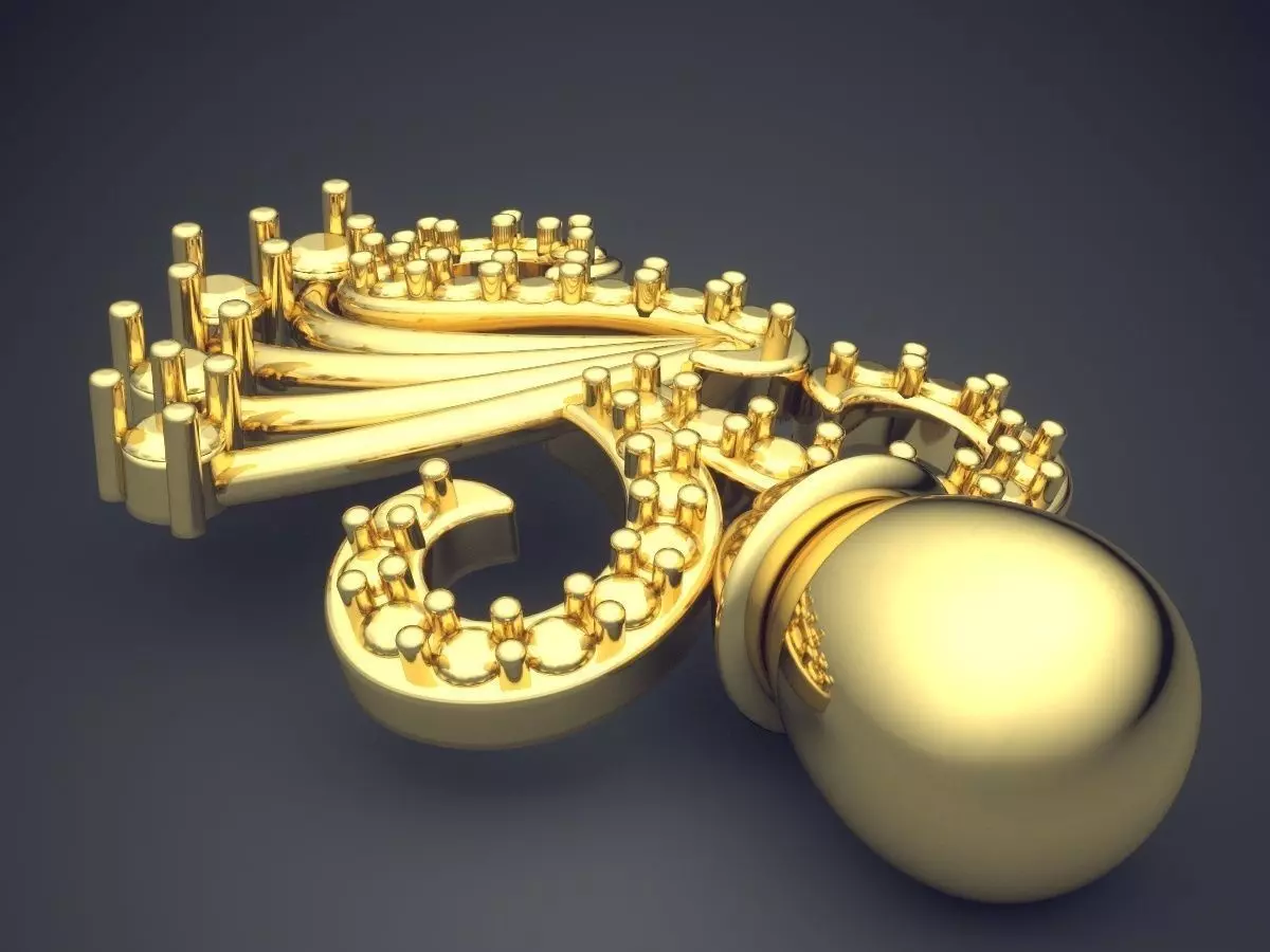 Pendant P14 3D print model_0