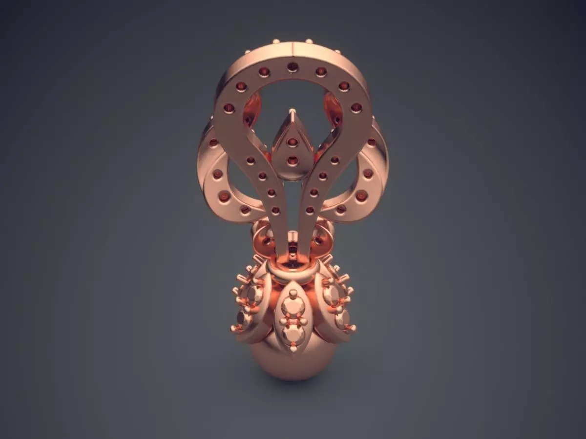 Pendant P12 3D print model_2