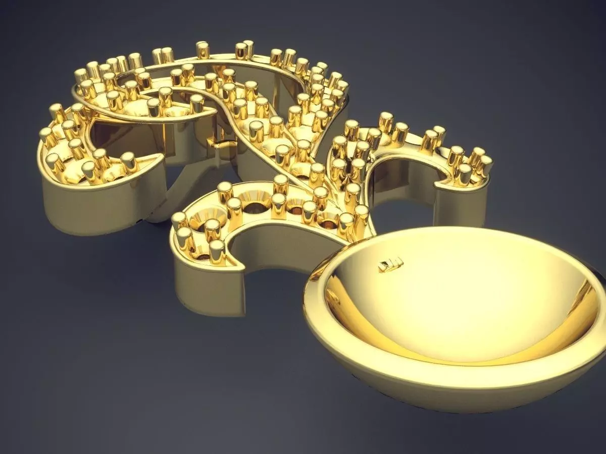 Pendant P01 3D print model_0