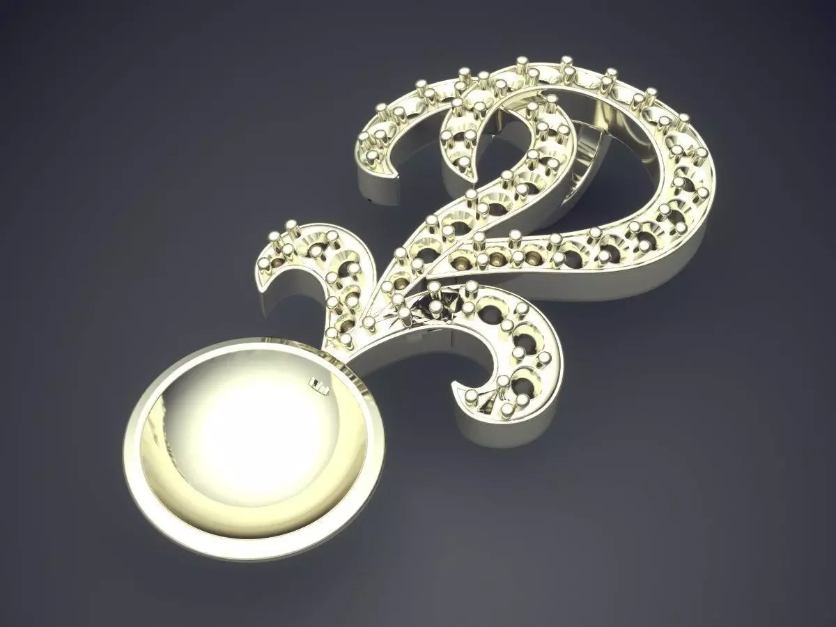 Pendant P01 3D print model_1