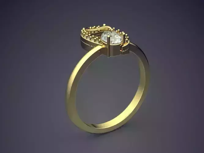 Engagement Ring P-1909 3D print model