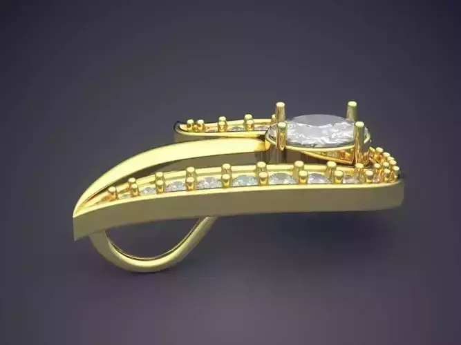 Pendant With Diamonds P-1904