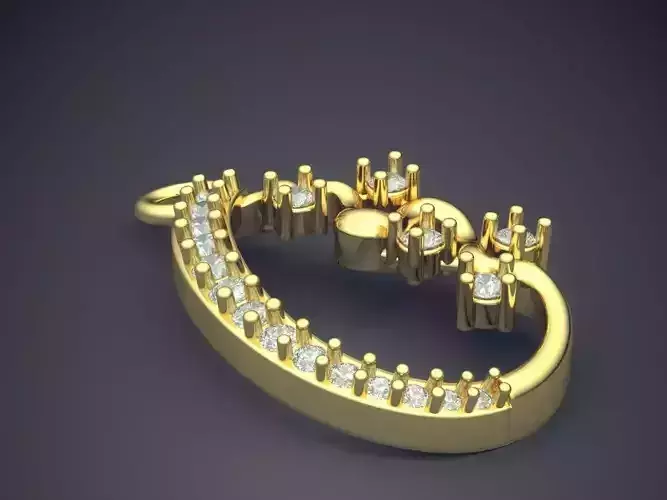 Pendant With Diamonds P-1866