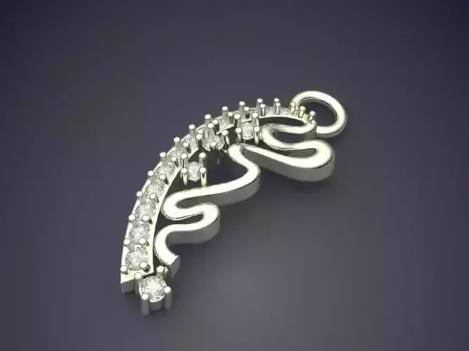 Pendant With Diamonds P-1864