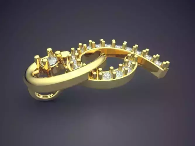 Pendant With Diamonds P-1863