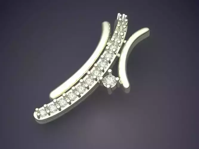 Pendant With Diamonds P-1861