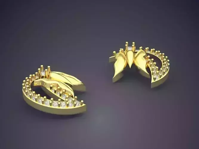 Half Circle Shaped Cute Earrings