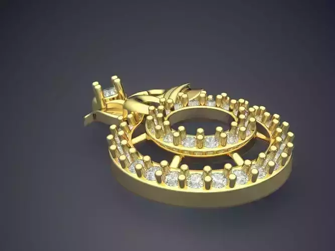 Pendant With Diamonds P-1840