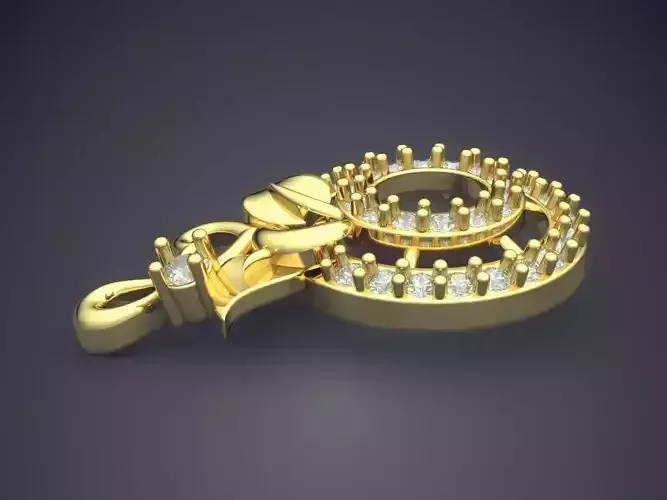 Pendant With Diamonds P-1840