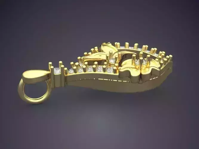 Pendant With Diamonds P-1838