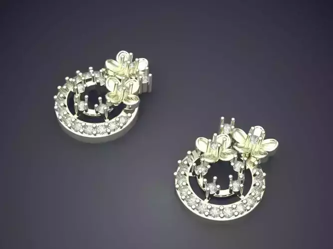 Earrings With Two Spheres P 1837 2