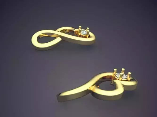 Thin Shaped Earrings P 1832 2