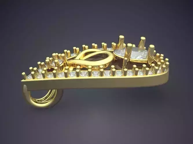 Pendant With Diamonds P-1825