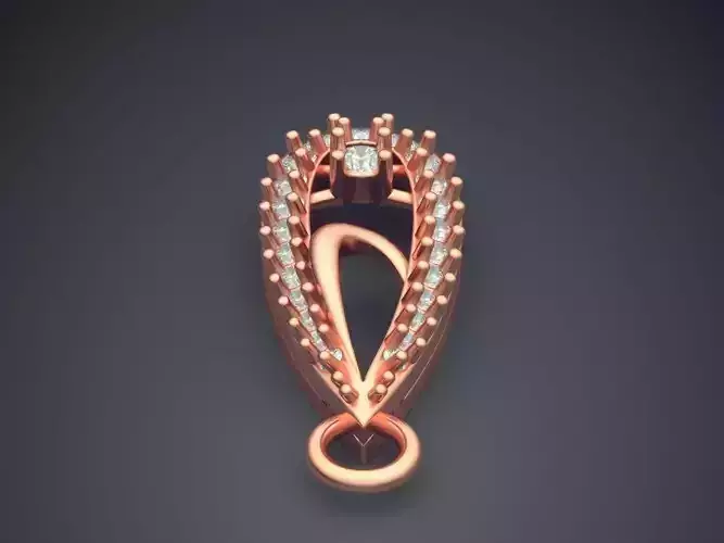 Pendant With Diamonds P-1822