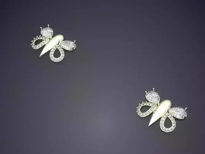 Butterfly Shaped Earrings P 1818 
