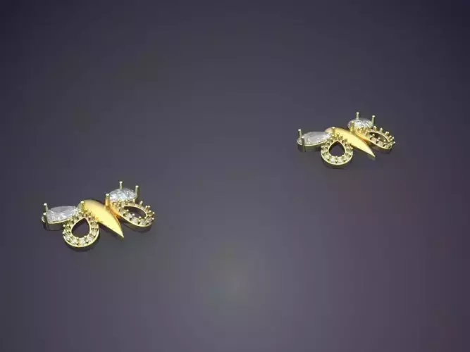 Butterfly Shaped Earrings P 1818 