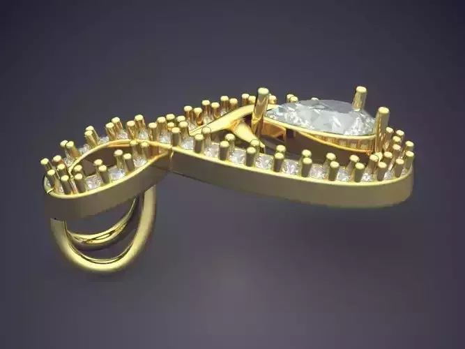 Pendant With Diamonds P-1817