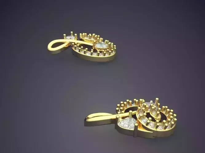 Luxurious Cufflinks With Diamonds P-1813