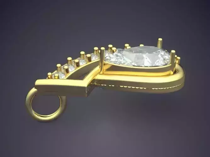 Pendant With Diamonds P-1810