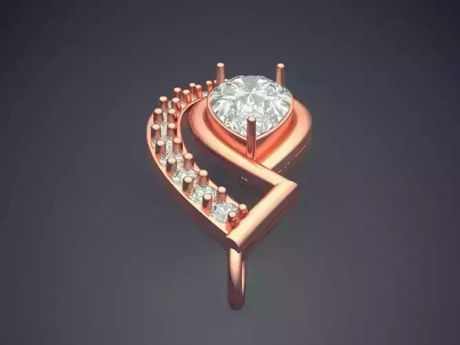 Pendant With Diamonds P-1810