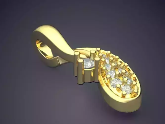 Pendant With Diamonds P-1808