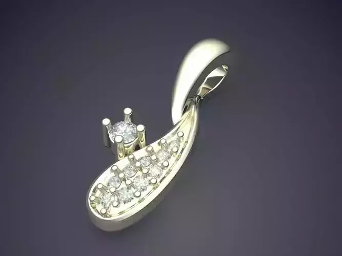 Pendant With Diamonds P-1808