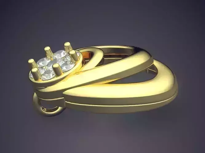 Pendant With Diamonds P-1803