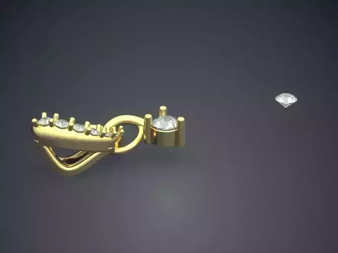 Pendant With Diamonds P-1781